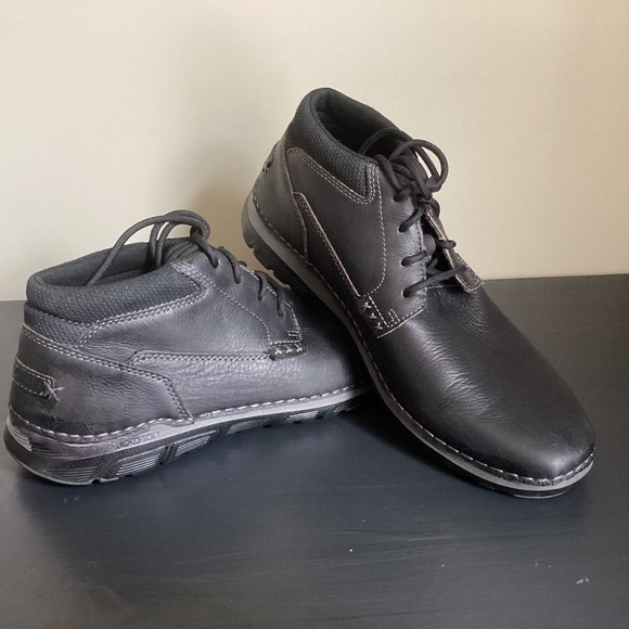 Rockport Walkability Men’s 9.5 Black Leather - Picture 1 of 5